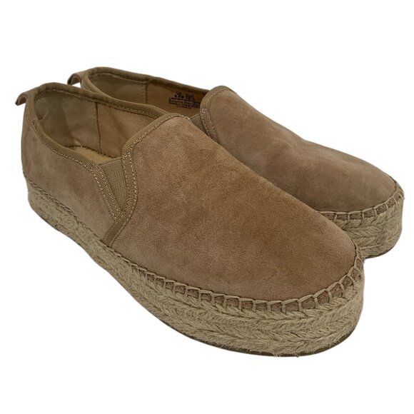 SAM EDELMAN Espadrille Women 8.5 Circus Flatform Slip On Christina Camel - Picture 4 of 9